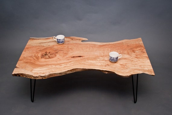 CALVIN Maple COFFEE TABLE Reclaimed Live CALVIN - Maple COFFEE TABLE - Reclaimed - Live Edge/Natural/Unique - CALVIN Maple COFFEE TABLE Reclaimed Live