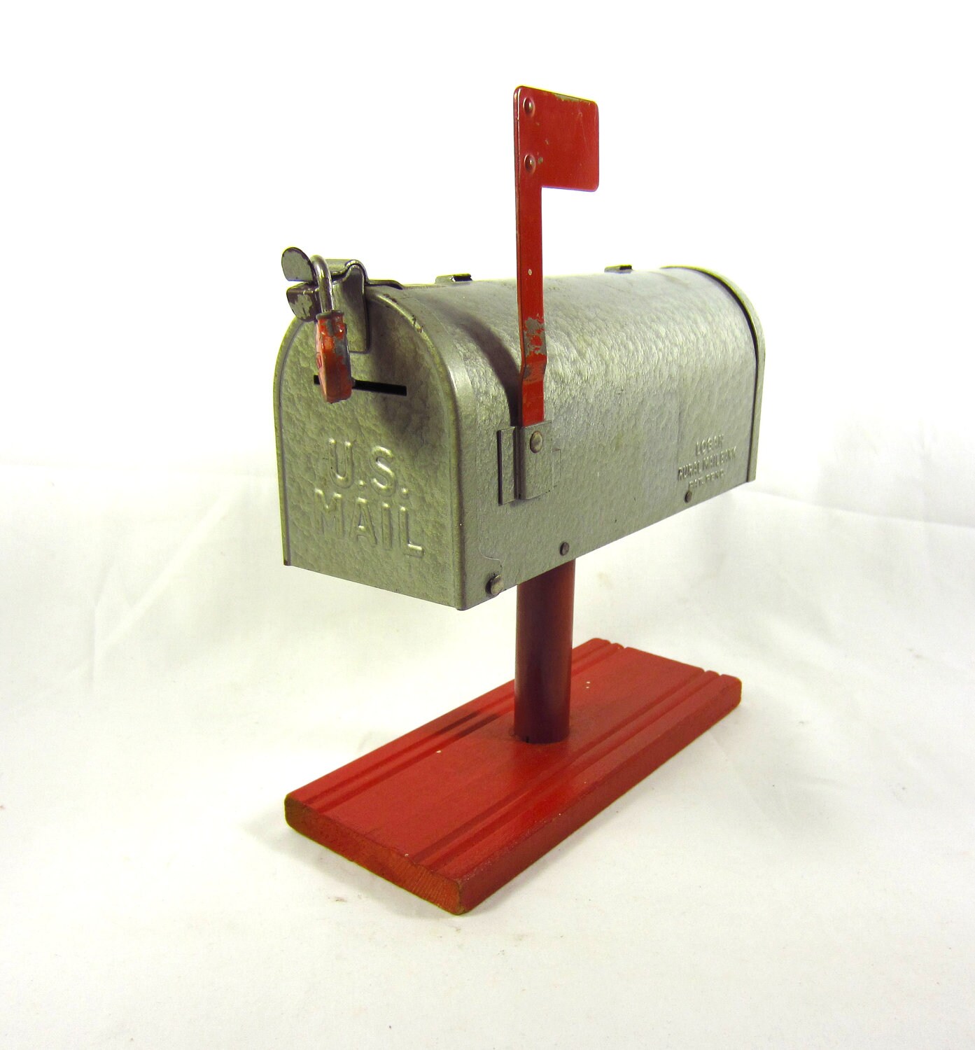 Vintage Toy Mailbox Bank Logan Rural Mail Bank