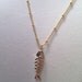 Gold Bonefish Necklace, Boho-Chic, Summer wedding, Bridesmaid, Gift