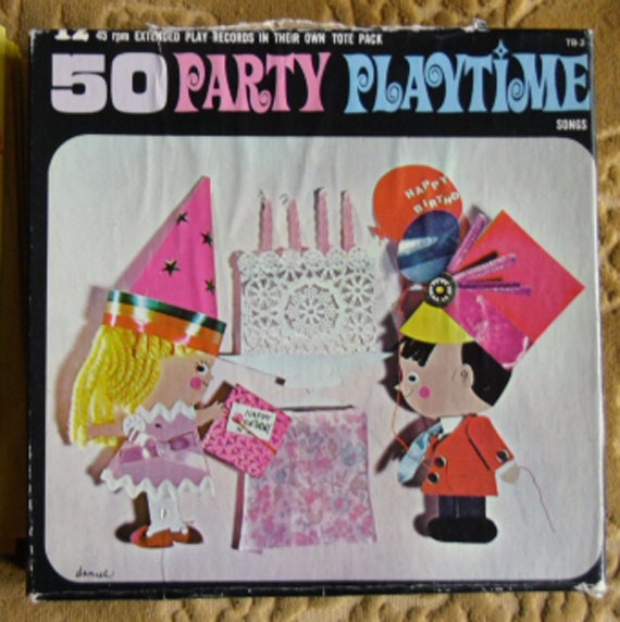 Vintage Children's Records 45 rmp Vinyl Records 50