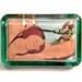 3D Mickey Mouse and the Giant paperweight - Brave Little Tailor by Walt Disney Glass Dimensional