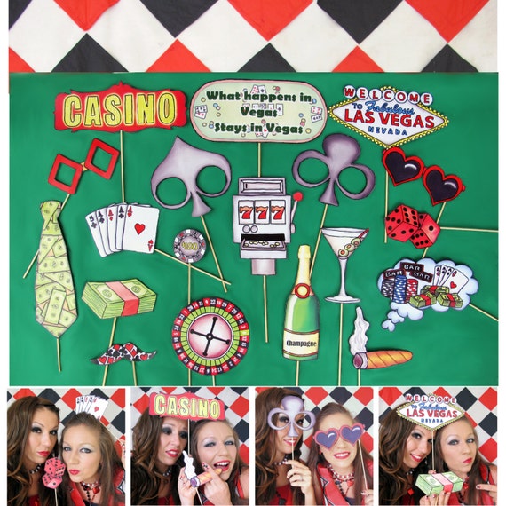 vegas themed photo booth props your Vegas booth props perfect Las photo casino for poker