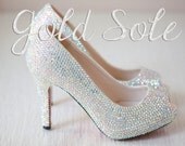 swarvoski crystal bridal shoes