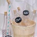 CORK BOTTLES 12oz- ADULT SiZeD Clear PlaStiC WinE PerFecT BoTTleS (set of 6) -ChaLkBoArD LabeLs -StrAwBeRRy Wine -WeddIng-SoroiTY SeCretS