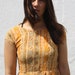 Vintage Hippie Top / 70s Floral and Paisley Pattern Summer Top