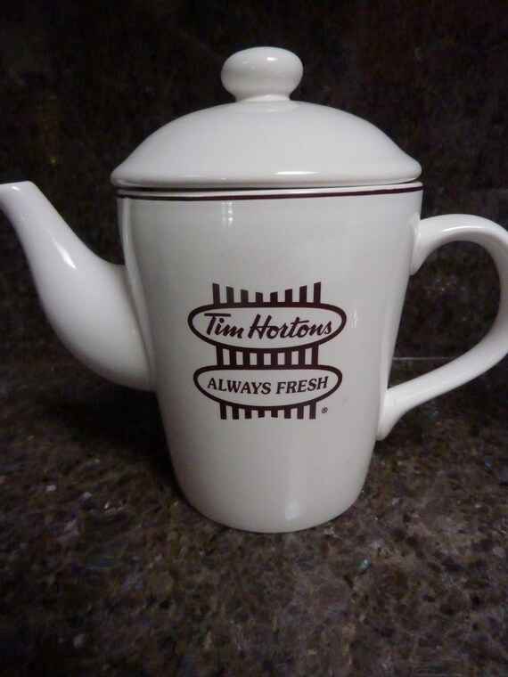 Tim Horton's Alway's Fresh Coffee Pot by DKCollectibles on Etsy