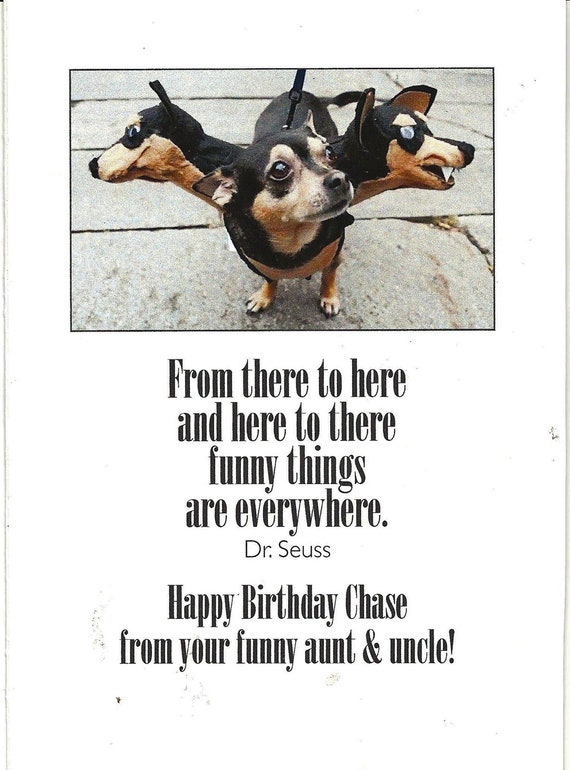 Items similar to Happy Birthday Funny Nephew Dog Dogs Greeting 