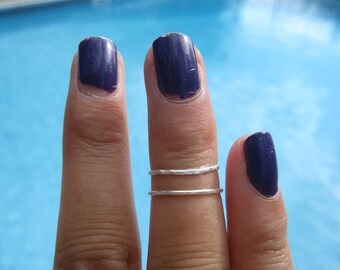 Knuckle Ring Midi Ring Stacking Ring set of 3