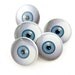 Blue Eyeball Sewing Buttons. Handmade Buttons. 5 Shank Style.
