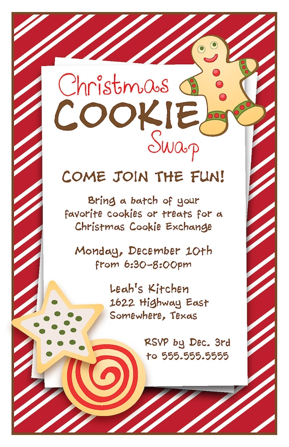 Christmas Cookie Swap Invitations 9