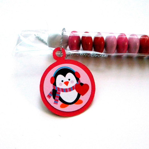 Valentine Penguin Party Favors - Candy Treat Bags, Set of 12 Il_570xn