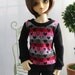 Heart Sweater Shirt for MSD BJD, 1/4 Dollfie, Volks and DOD