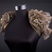 Metallic Short Sleeve Bolero Gold Silver LAST PIECE Steampunk Bolero, Gold Bolero, High shoulder Bolero