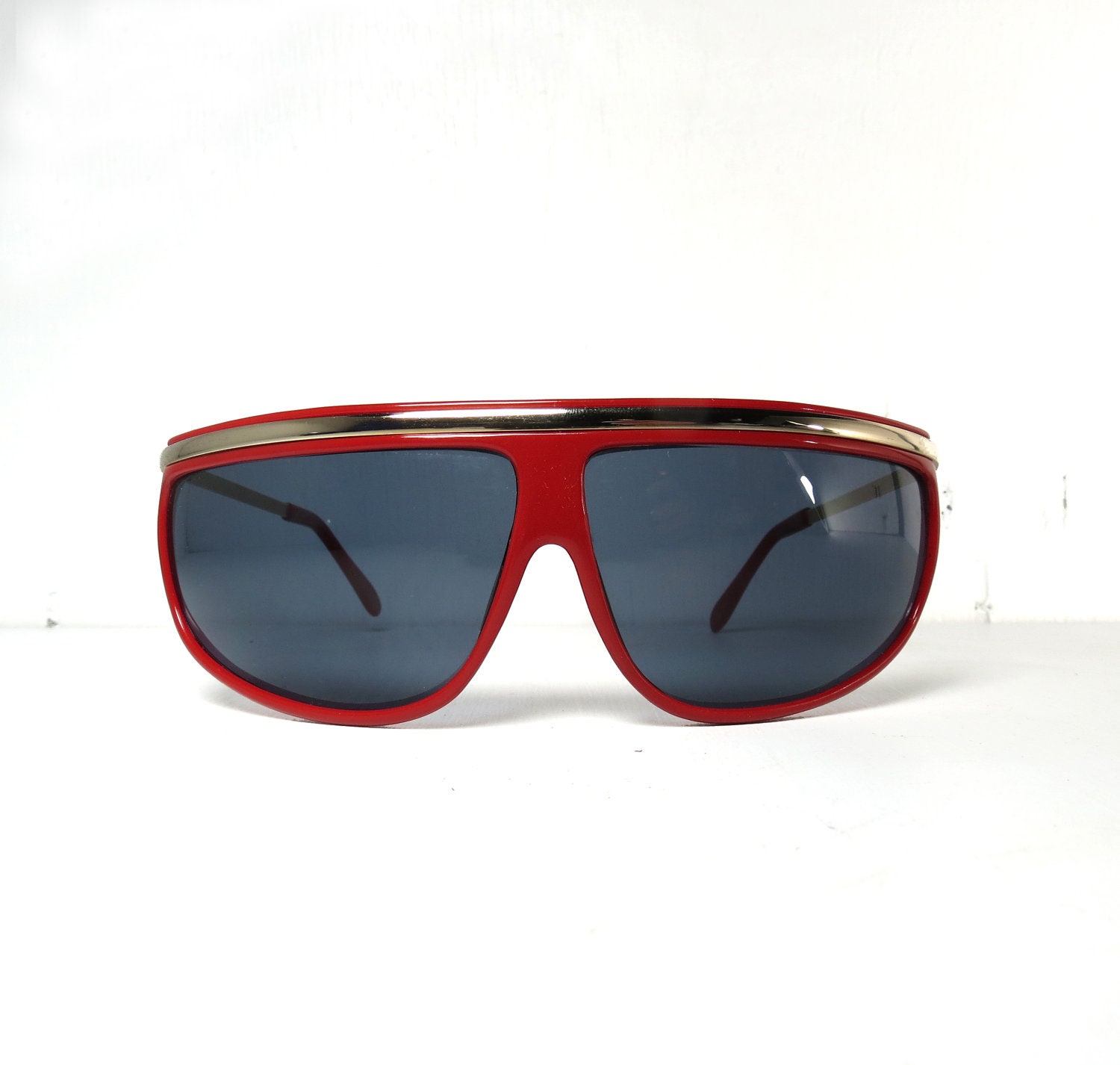 80s Vintage Red Sunglasses Vintage Sunglasses By Drvintage 9458