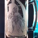 hand engraved glass mug magical one of a kind "Night Sorceress"