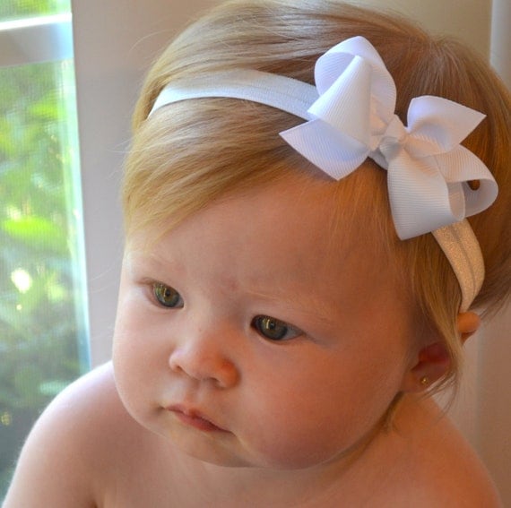 65 New baby headband for wedding 887   Wedding, Baby Hair bows, Newborn Headband, Baby Girl Headband, Baby 