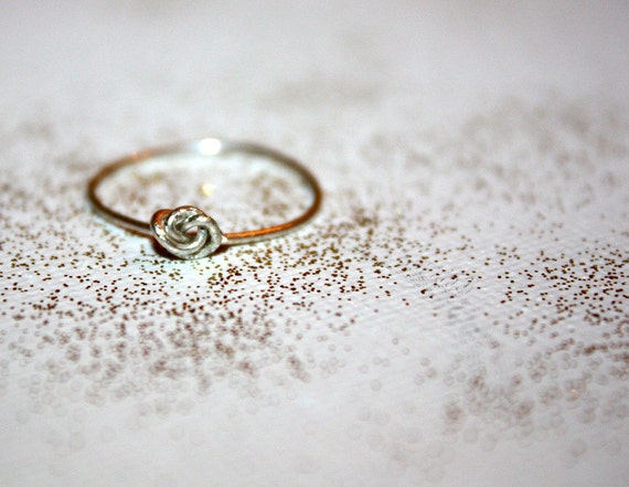 silver nodu - sterling silver knot ring by lilla stjarna - under 25 ...