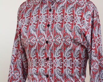 Red and white shirt | Etsy