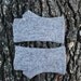 Wild Grey and organic felted warm felted fingerless in Women's size S / Ready to ship