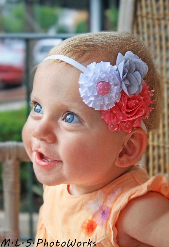 items similar to pink and white headband baby flower items similar to the pink and white baby headband items similar to pink and white headband baby flower items similar to the pink and white baby headband