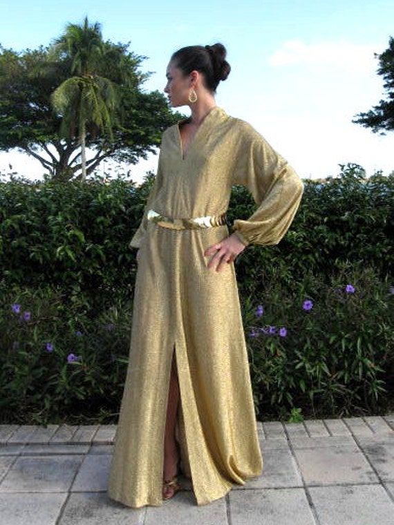 vintage halston kaftan
