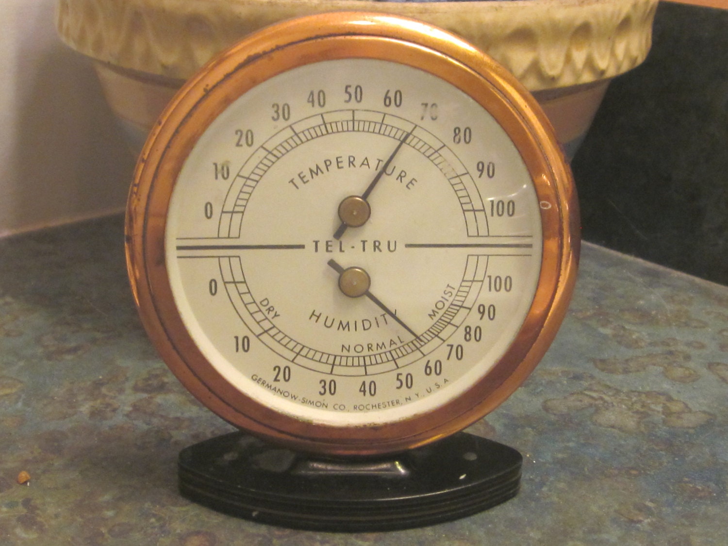 Tel-Tru Thermometer Barometer Germanow Simon Co by LeftoverStuff