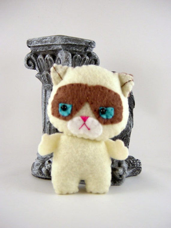 cat plush keychain