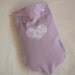 LAST ONE Lavender Flannel Hot Water Bottle Cover With Heart Applique or Plain
