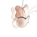 Light Purple Butterfly Suncatcher Mobile Stained Glass