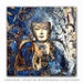 Buddha Art - Inner Guidance - 12x12 square blue Buddha giclee art print - by artist Christopher Beikmann - Copyrighted