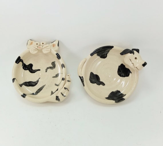 cat and dog small dishes