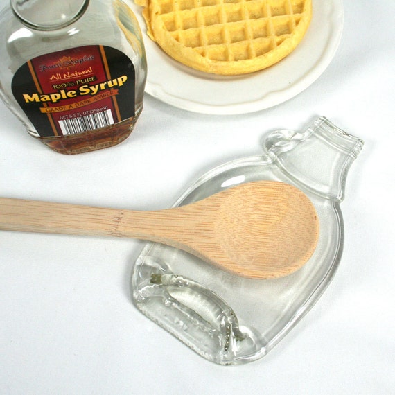 Maple Syrup Bottle Spoon Rest or Tea Bag Holder or Soap Dish