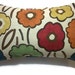 RESERVED Decorative Pillow Cover One Royal Blue Orange Tangerine Gold Green Red Lumbar Funky Floral Toss Throw Accent 12x18