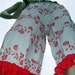 Red n White Bloomers Daisy Chain Pants Hippie Burlesque Peek a Boo Cut Out Vintage Fabric Adult M L XL