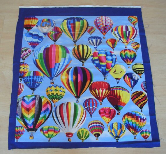 Cotton Hot Air Balloon fabric Panel