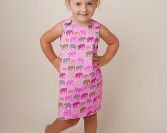 A-Line Dress Pattern for Girls - Reversible Aline Dress Sewing pattern