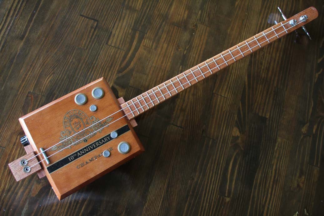 Cigar Box Bass Guitar 2 String