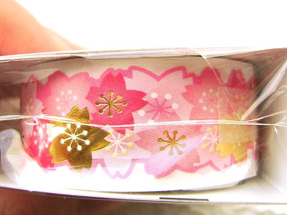 Cherry Blossom Stickers Japanese  Paper Sticker Tape