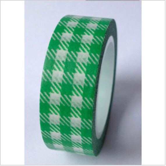 Green Plaid- Washi Tape -- single roll Il_570xn