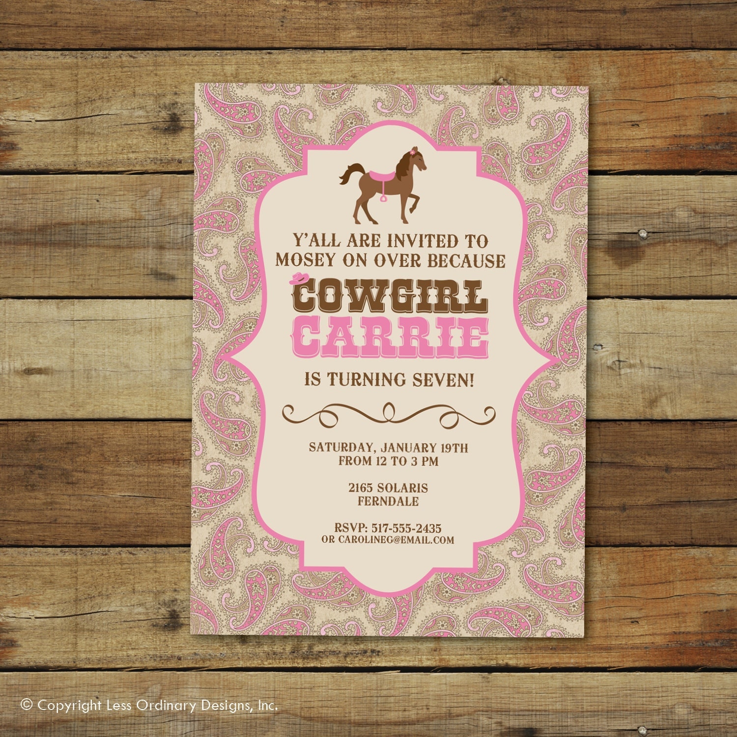 Get Cowgirl Birthday Invitations Pictures Free Invitation Template