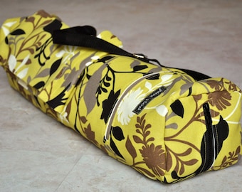 Blue - Pochampally Ikat Weave Yoga Mat Bag 11