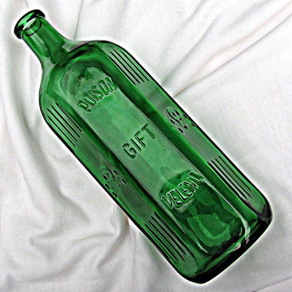 Green Swiss German Poison Bottle 1000ml Large Poison Gift