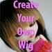 Doll wig BJD wig Dollfie wig CREATE Your Own Wig.. 2 tone rock bang wig monstrodesigns