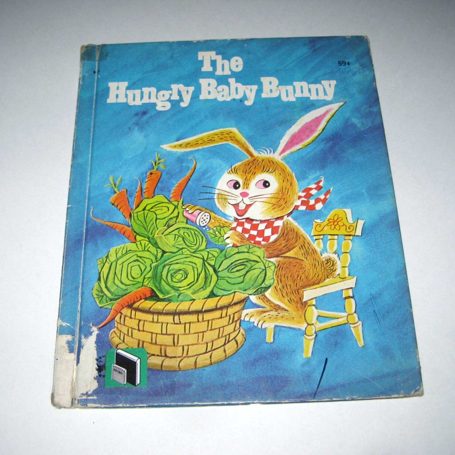 The Hungry Baby Bunny Vintage 1950s Children's Wonder Book