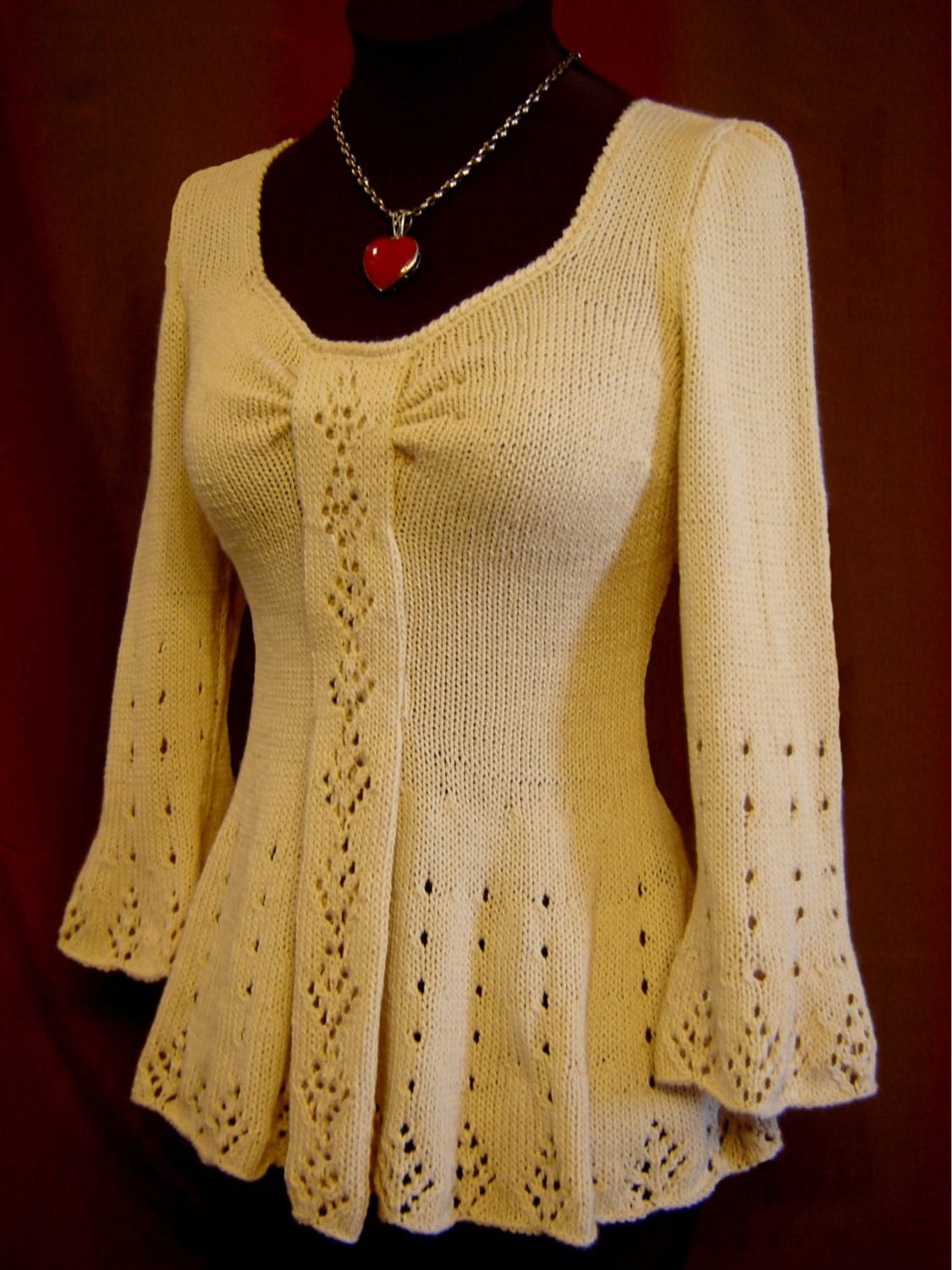 Evangeline Tunic Knitting Pattern-PDF