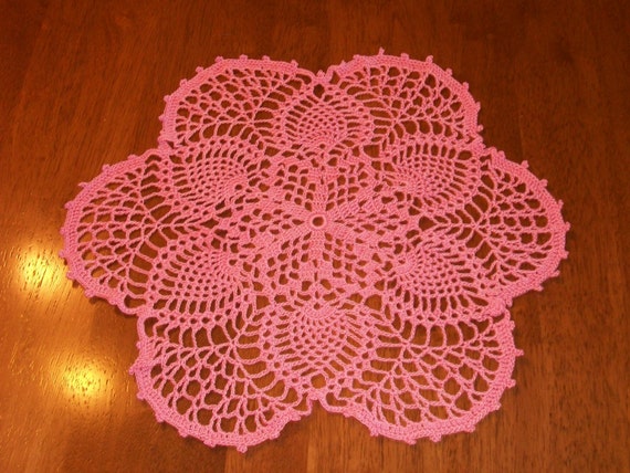 Pink Pineapple Doily