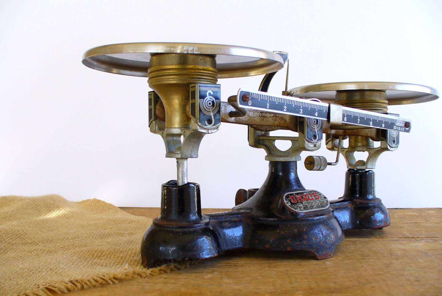 Vintage Industrial Balance Scales Ohaus Scientific Stainless