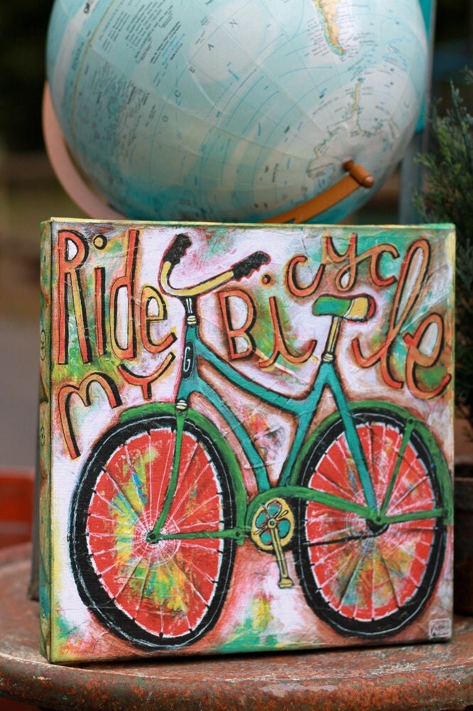 bicycle canvas art