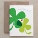 Love Card. Funny. For Boyfriend, Girlfriend, Husband, Wife, Partner. Humor. Snarky. Sexy. Green Clovers. "I'm Hotter Than You" (CLV-H004d)