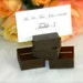 Chocolate Brown- Wood square place card holders-Set of 150
